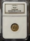 1926 INDIAN HEAD $2.5 QUARTER EAGLE GOLD NGC MS64