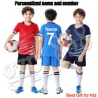 Personalized Football Kids Boys Girls kit Shirt Training Set Birthday Gift
