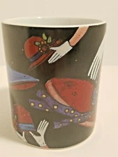Susan Winget "Red Hats"  Mug, Lang and Wise 2004 14 oz 