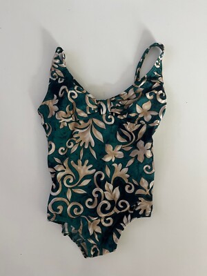 Gottex Vintage One Piece Bathing Suit Swimsuit Women's 10 NEW