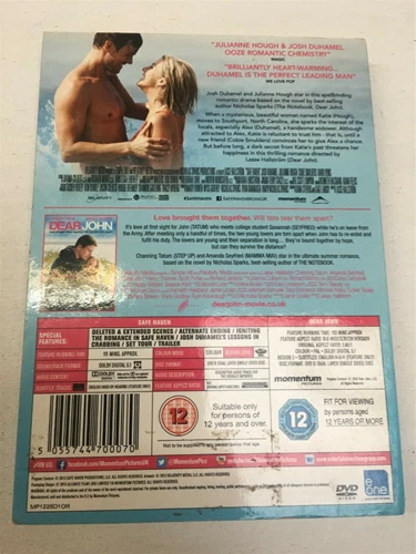 Safe Haven / Dear John DVD Drama (2013) David Lyons Free Royal Mail Delivery - Image 2 of 4