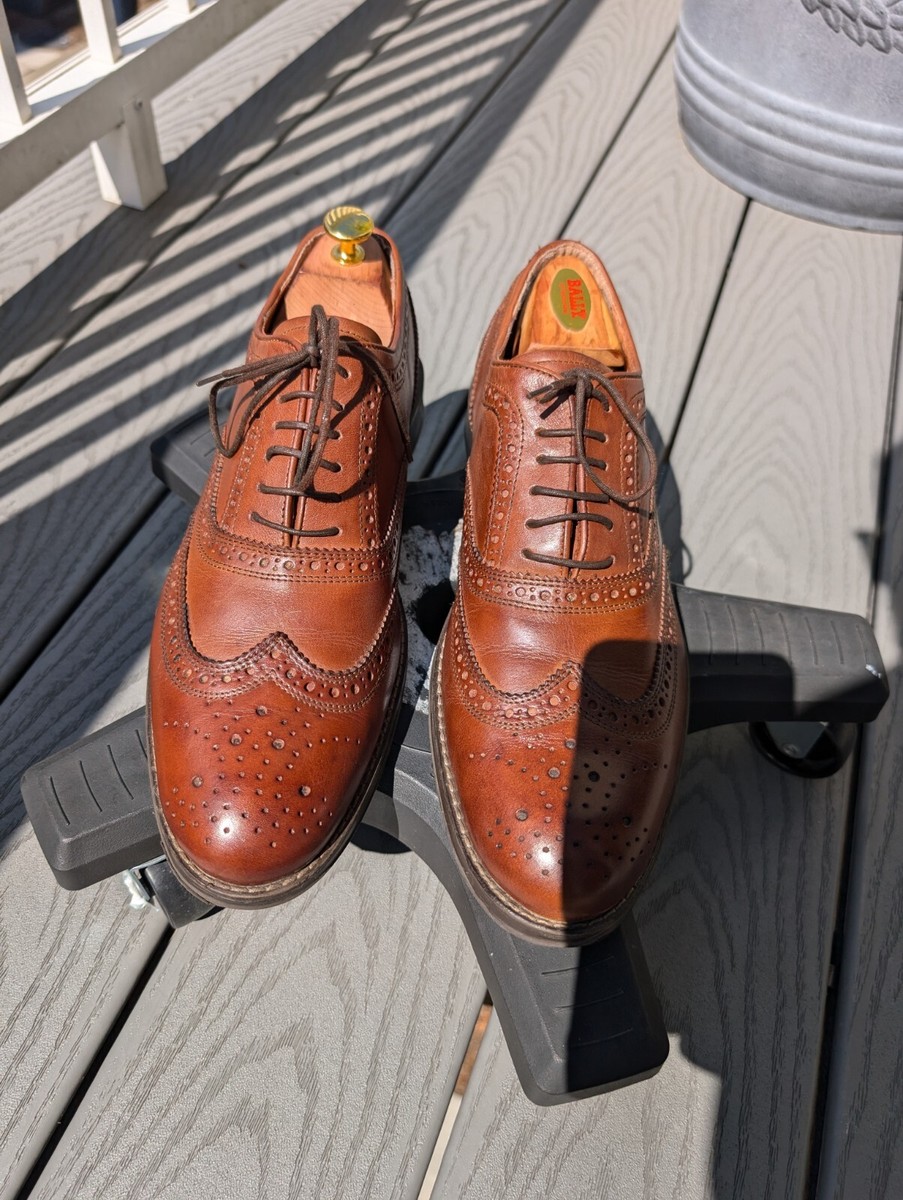 Stafford Brown Wingtip Oxford Shoes - Size 10 | eBay display picture 2