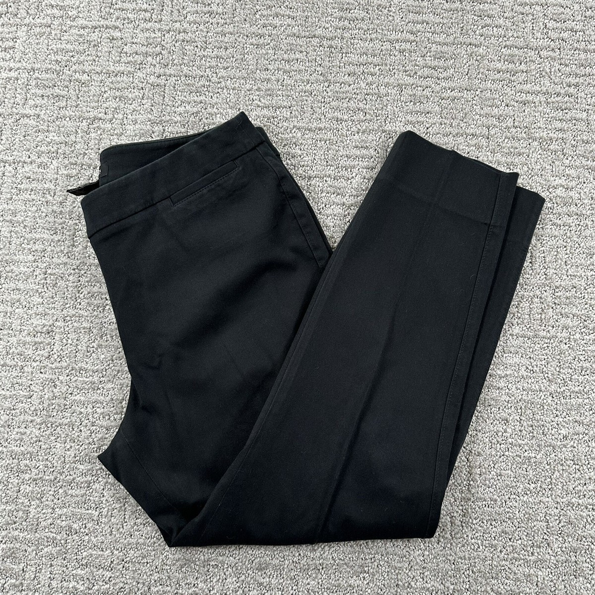 White House Black Market Dress Pants R Black Skimmer Straight