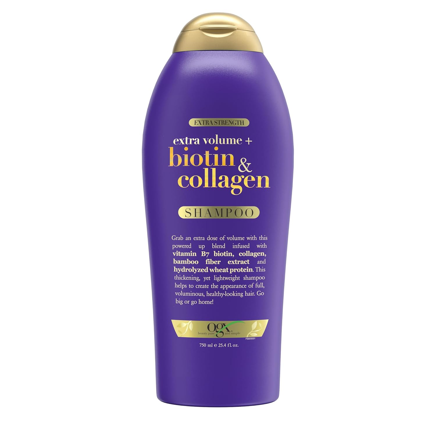Biotin & Collagen Extra Strength Volumizing Shampoo for Thicker, Fuller Hair, 25