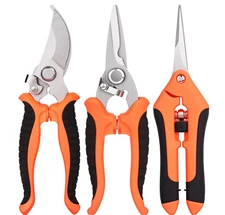 Pruning Scissors Garden Shears Hand Tools Plant Trimming Pruners 3 PCS-NEW