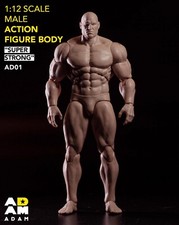 MUFF TOYS ADAM F001 1/12 Figura Masculina Cuerpo Fuerte Músculo Articulación Cuerpo 17cm Figura