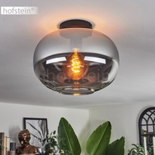 Flur Leuchte Decken Lampe Rauchglas moderne Schlaf Wohn Zimmer Raum Beleuchtung