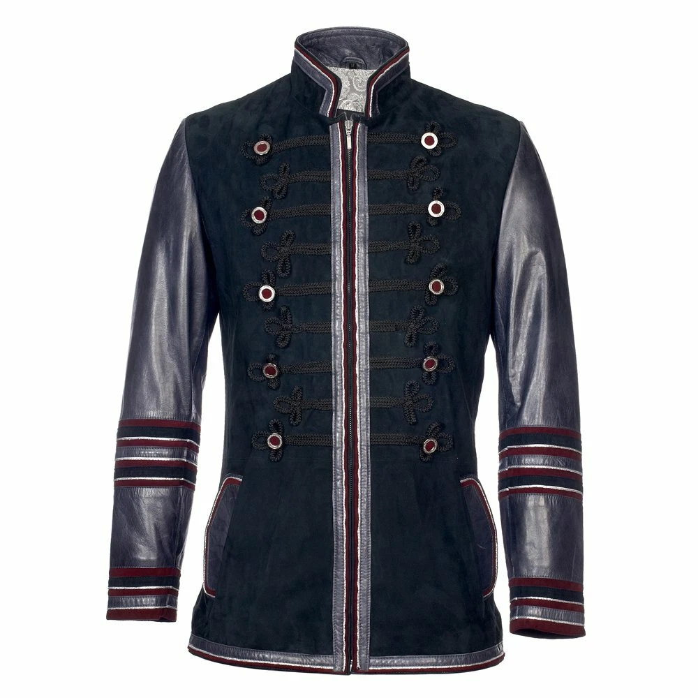 Mens Luxury Smoking Jacket Royal Artillery Marching Band Tunic