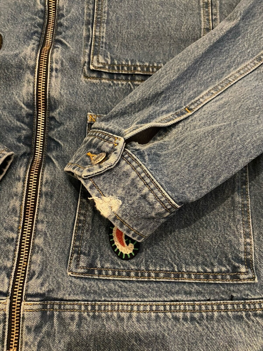 STUSSY NOMA デニムジャケット XL 関税込☆Stussy x Noma t.d. Denim Zip Work Jacket Stone Wash