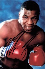 Mike Tyson Pudełka zdjęcie 10x15cm z oryginalnego autografu UH #RF84