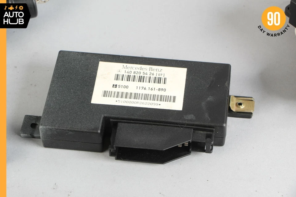 90-95 梅赛德斯 R129 SL500 SL320 转向点火开关后备箱门锁钥匙套装 — 第 4/4 张图片