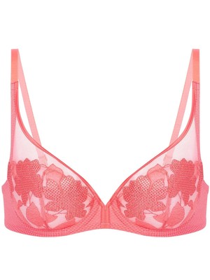 Slip Simone Pérèle Dahlia - Couleur Saumon (papaye) - Dentelle - Taille 2 - Neuf Avec étiquettes