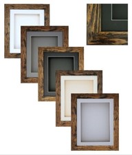 3D Deep Box RECTANGLE Dark Brown Driftwood Picture Frame Hobby Art Gift Display