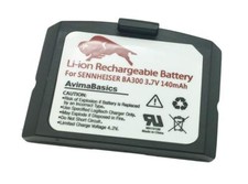 Lithium Polymer Rechargeable Battery Compatible Sennheiser BA300 Set 900