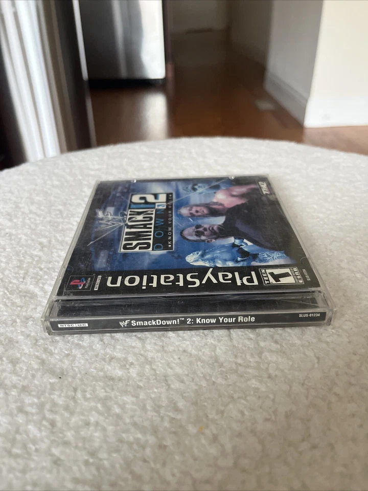 WWF SmackDown 2: Know Your Role (Sony PlayStation 1, 2000) PS1 CIB Complete - Image 3 of 4