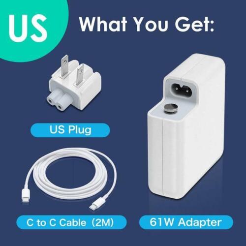 Caricabatterie USB-C 96 W/87 W/61 W/30 W per Apple MacBook Air/Pro 13 15 16 adattatore di alimentazione - Foto 7 di 9