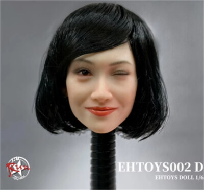 EHTOYS 1/6 S002D  Girl Athena Chu Head Sculpt Expression  For 12'' Female  Figure