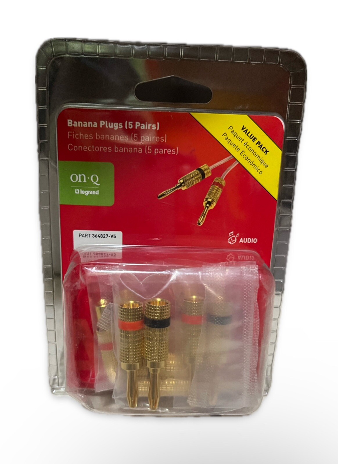 Legrand Banana Plugs 5 Pairs PART 364827-V5