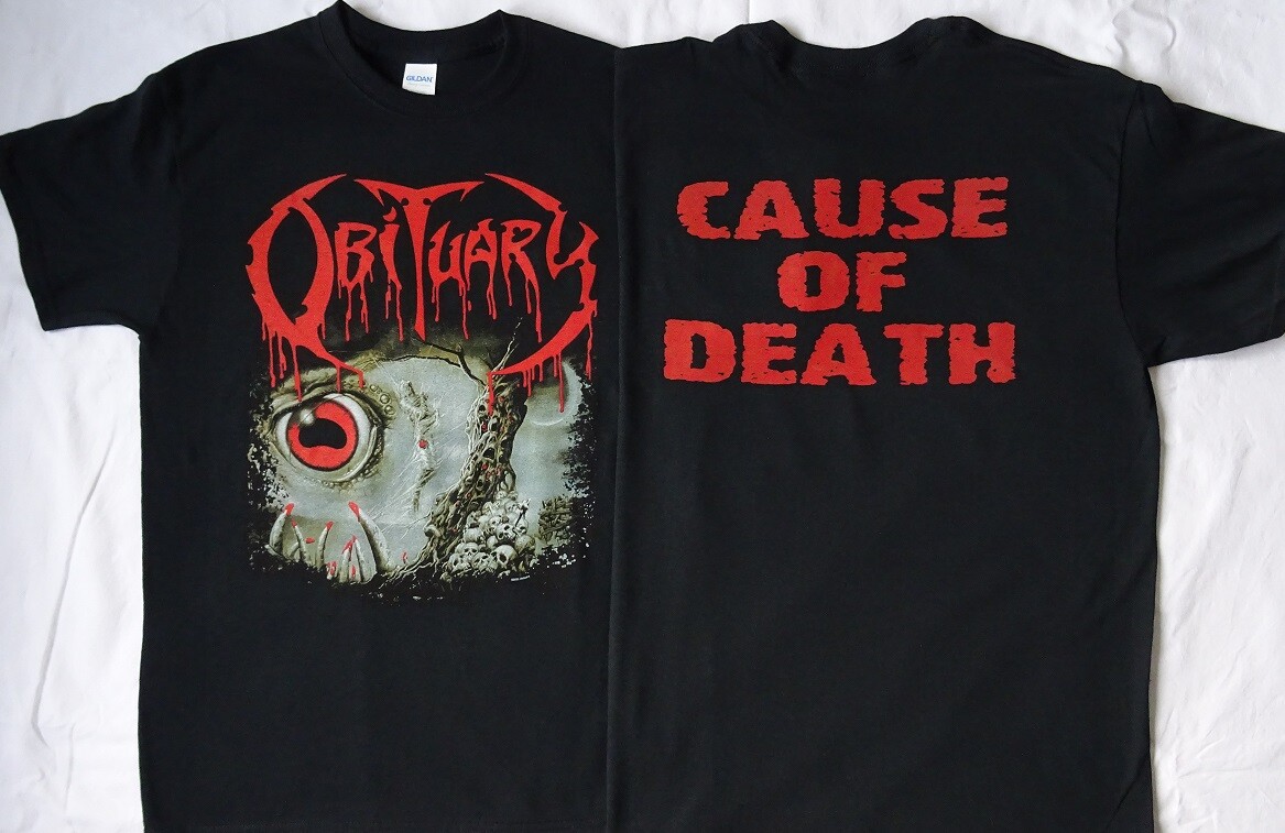 Obituary Cause Of Death Official T-Shirt Classic Death Metal Brand