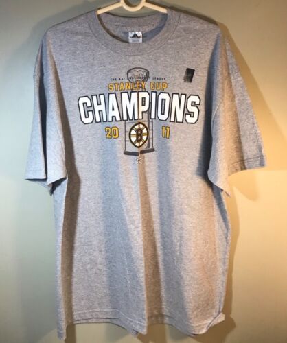 BOSTON BRUINS Ligue nationale de hockey 2011 LNH champions de la Coupe Stanley - Taille XL - Photo 1 sur 3