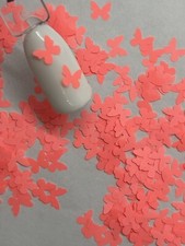 Butterfly 1 Salmon Nail Glitter  1 TSP  Gel Nail Art  Acrylic