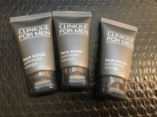 3x Clinique For Men Face Scrub, 1 oz / 30 ml Each Travel Size, Unboxed