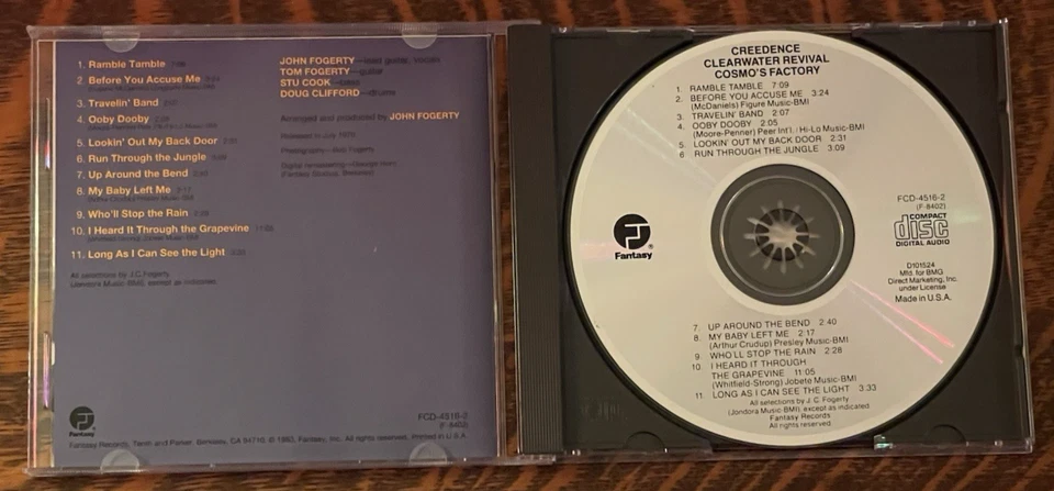 КОМПАКТ-ДИСК ~ CREEDENCE CLEARWATER REVIVAL ~ 1970/83 ~ КОСМИЧЕСКИЙ ЗАВОД - Изображение 4 из 4