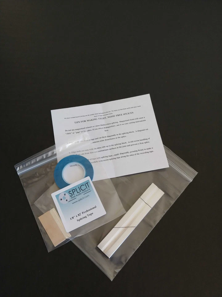 CASSETTE TAPE SPLICING KIT RMGI, RTM, MAXELL tape