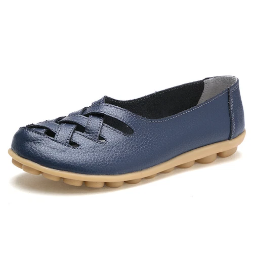 UK Women Ladies Slip On Leather Comfy Work Summer Casual Loafers Shoes Sizes $ - Picture 17 of 36