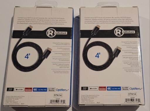 Cavo HDMI RadioShack 4 Piedi Con Ethernet: Alta Velocità E Connettori Placcati Oro