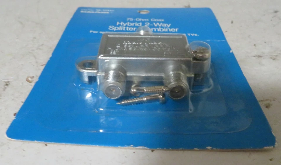 Radioshack Radio Shack 75-OHM Hybrid 2-WAY Splitter Combiner 15-1141D Cable TV - Image 3 of 4