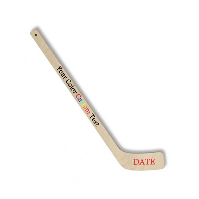 Customized Toy Wooden Hockey Stick with Custom Message Printed in Full Color eBay