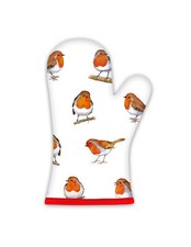 Little Red Robins Gauntlet Robin CHRISTMAS oven glove oven mitt single ovenglove