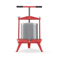 3.69 Gallon Heavy-duty Cross-beam Stainless Steel Fruit and Wine Press Red