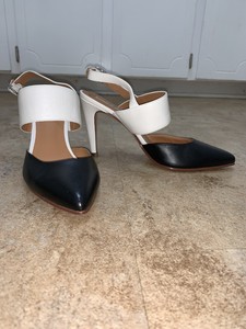 color block slingback heels