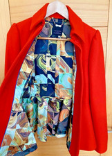 Ted Baker Womens Coat Size 2 Medium Red Only Used Twice Rrp £299
