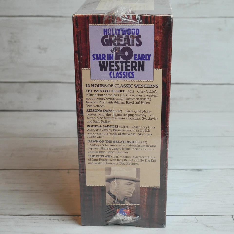 Hollywood Greats in the Early Westerns 3 VHS Set 10 Classic Western Movies NEW - Image 4 of 4