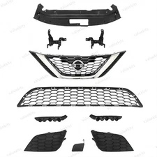 10PC For Sentra 2016-2019 Front Bumper Radiator Support Cover Grille Mesh Kit