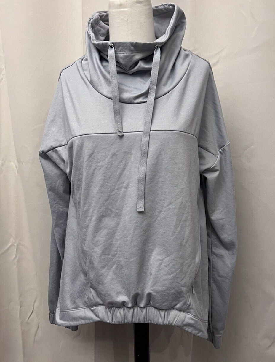 Fabletics  Pullover Top Size Small Gray Cowl Neck… - image 1