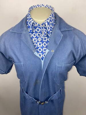 【Anyone more】[A/M] Coty Vintage Denim One Piece Retro Denim Jumpsuit | Pickle