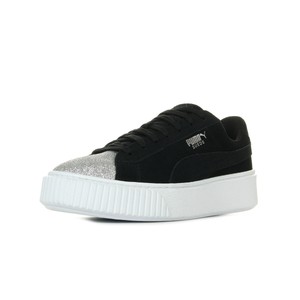 puma suede platform argent