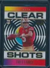 2021 Illusions Football Clear Shots Trey Lance 49ers Rookie Card AA-1165