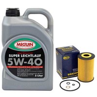 MotoröL Set 5W-40 Meguin 5 Liter + ÖLfilter SH 424 P FüR BMW 3Er 318 Z3 Roadster