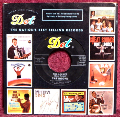 Pat Boone The Locket / Speedy Gonzalez 45 PLAY GRADED Fully Tested
