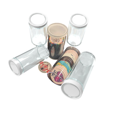 (5) Poker Chip Tube Storage Containers Each Fits 25 Standard Size Poker Chips