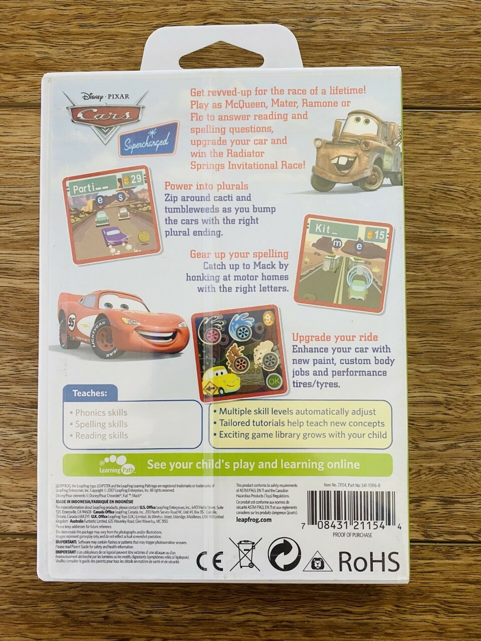 LeapFrog Leapster Cars Supercharged Learning Game for sale online eBay