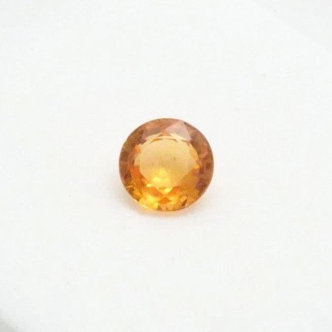 Granate espesarita 1,0 quilates - naranja mandarina - redondo de 6 mm - piedras preciosas sueltas Foto 2 de 4