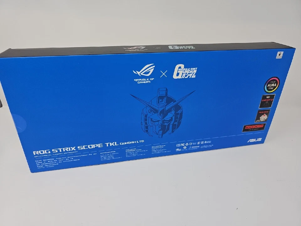 ASUS ROG Strix Scope TKL Gundam Edition Mechanical Keyboard Cherry MX Red - NEW - Image 2 of 3