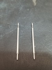 Set of 2 20mm Double Shouldered Ultra Thin Spring Bars - NEW