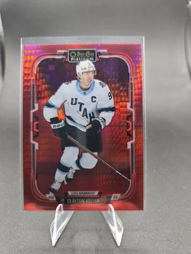 2025-26 O-Pee-Chee Platinum CLAYTON KELLER RED PRISM PARALLEL 164/199